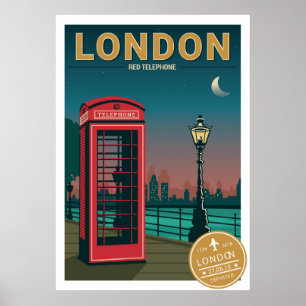 London Red Telefone Poster