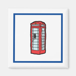 London Red Telefone Stand Iconic British Travel Magnet