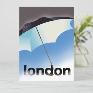 London Regenschirm Reiseplakat