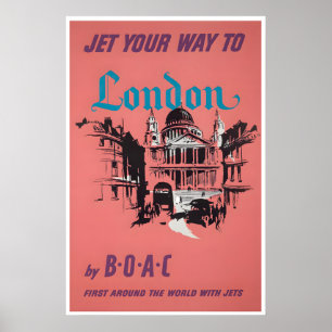 London Reiseplakat England Kunst Englischer Druck Poster