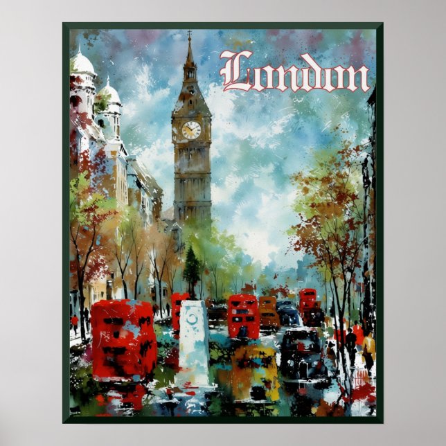 London-Reiseposter Poster (Vorne)