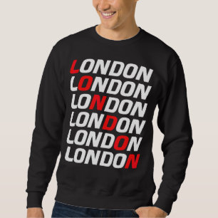 London Retro Vintag einen echten Engländer aus Eng Sweatshirt