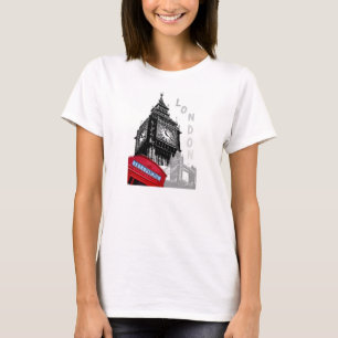 London Rotes Telefon Big ben Pop Art T-Shirt