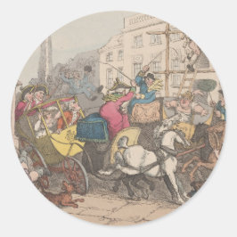 London - Round Stickers for Stationery