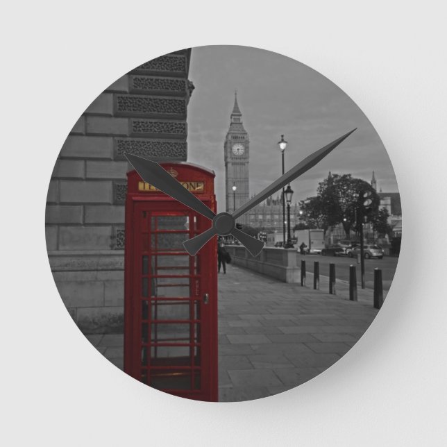 London Runde Wanduhr (Vorderseite)