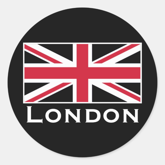 London Runder Aufkleber (Vorderseite)