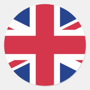 London Runder Aufkleber