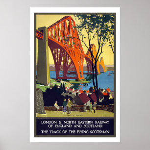 London - Schottland Vintage Travel Poster