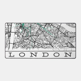 London-Schreibtischunterlage kartiert Schreibtischunterlage
