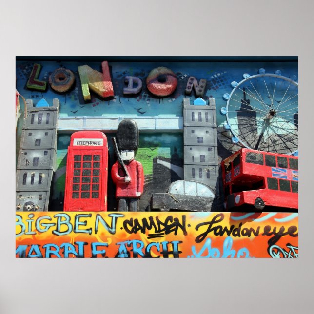 London Sehenswürdigkeiten Poster (Vorne)