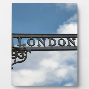 London Sign Fotoplatte