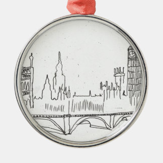London-Skizze Ornament Aus Metall