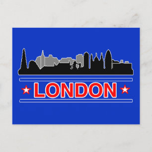London Sky Line Postcard Postkarte