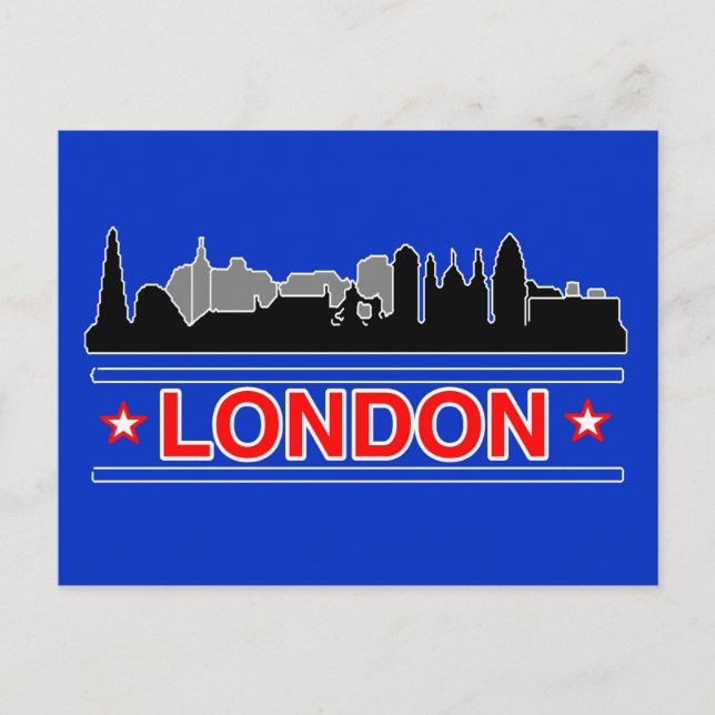 London Sky Line Postcard Postkarte (Vorderseite)