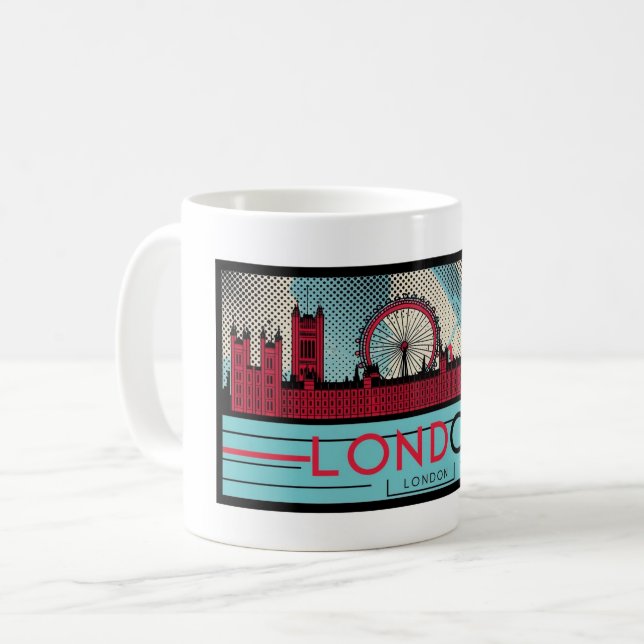 London Skyline 1 Tasse (Vorderseite Links)