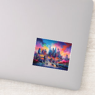 London Skyline Abstrakt Art Aufkleber