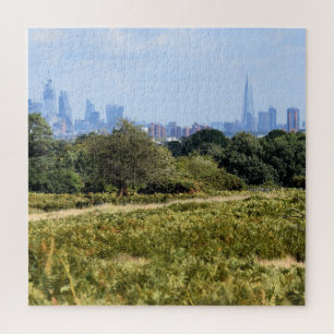 London Skyline aus Richmond Park - 20 x 20 Zoll Puzzle