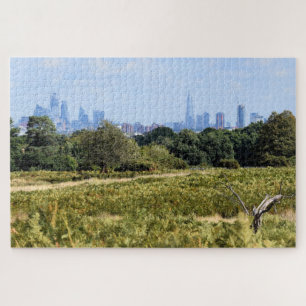 London Skyline aus Richmond Park - 20 x 30 Zoll Puzzle