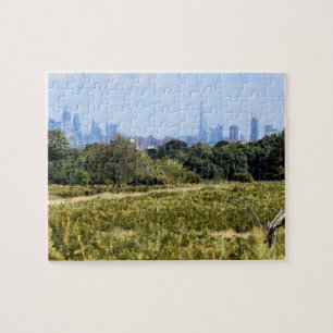 London Skyline aus Richmond Park - 8 x 10 Zoll Puzzle