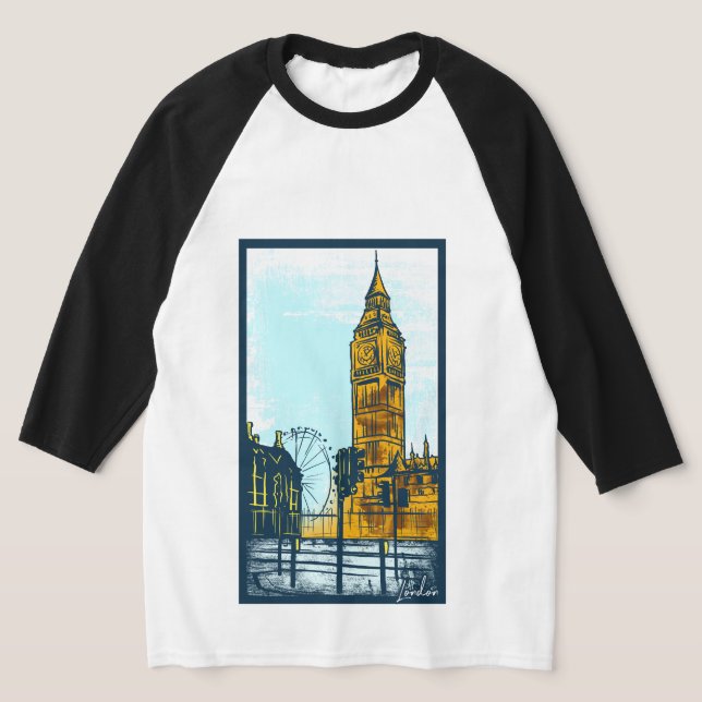 London Skyline Big Ben Graphic T - Shirt (Ablage )