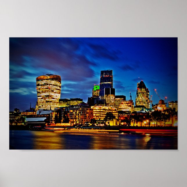 London Skyline Cityscape Poster (Vorne)