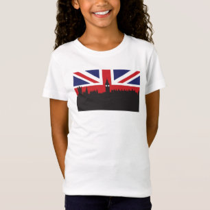 London-Skyline   die britische Flagge T-Shirt