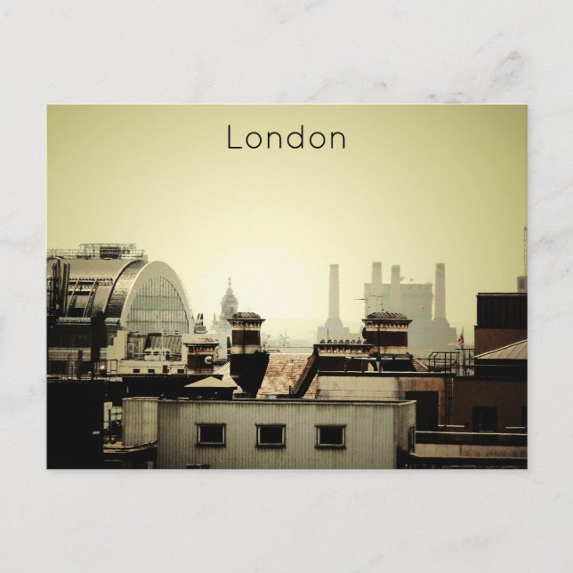 London - Skyline Feiertagspostkarte (Vorderseite)