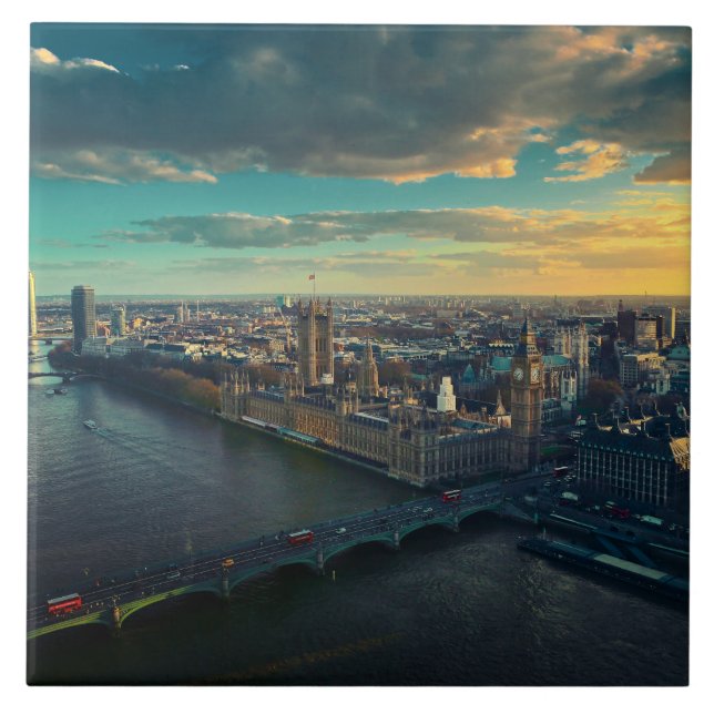 London-Skyline Fliese (Vorderseite)