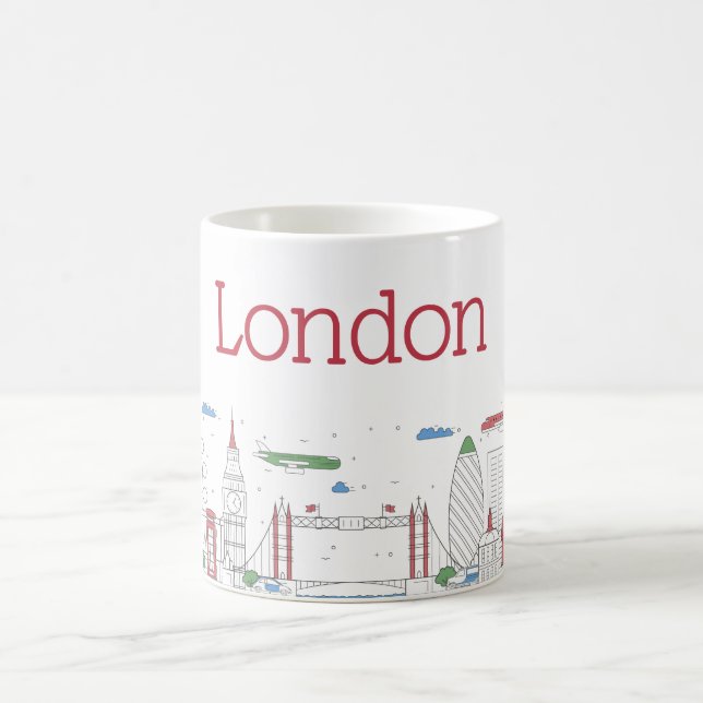 London-Skyline Kaffeetasse (Mittel)