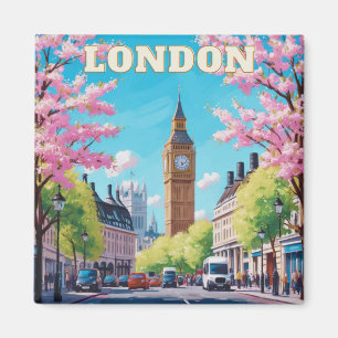 London Skyline Kühlschrankmagnet - Iconic UK Souve Magnet