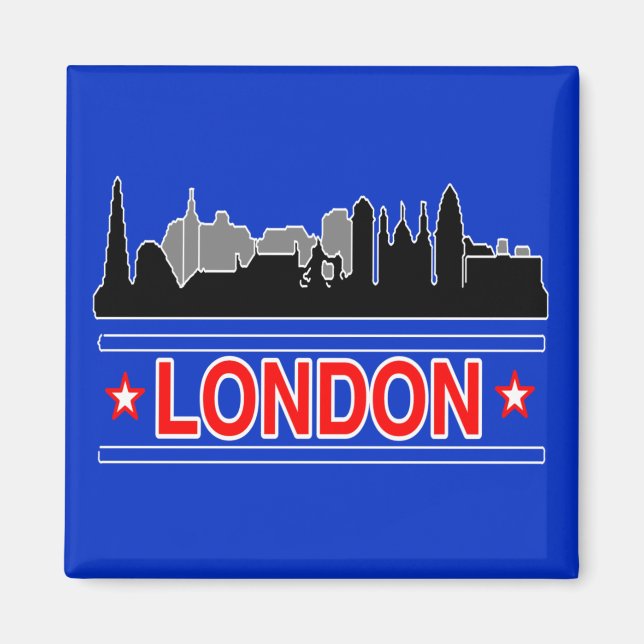London Skyline Kühlschrankmagnet Magnet (Vorne)