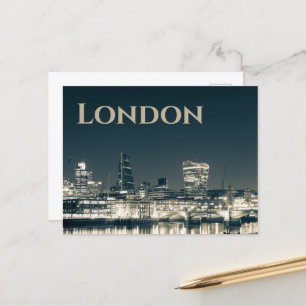 London Skyline Panorama Urban Souvenir Geschenk Feiertagspostkarte