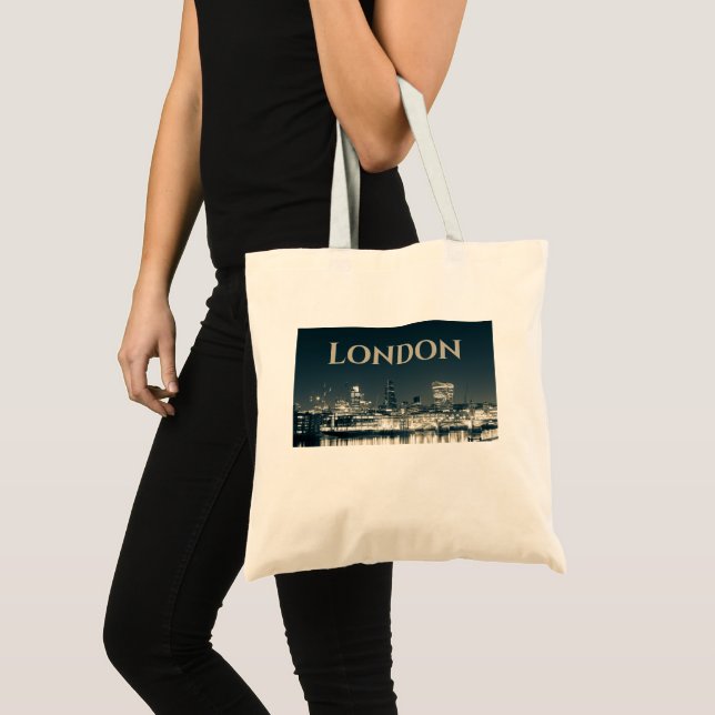 London Skyline Panorama Urban Souvenir Geschenk Tragetasche (Vorderseite (Produkt))