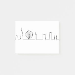 London Skyline Post-it Klebezettel