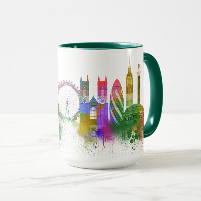 London Skyline - Rainbow Tasse (VorderseiteRechts)