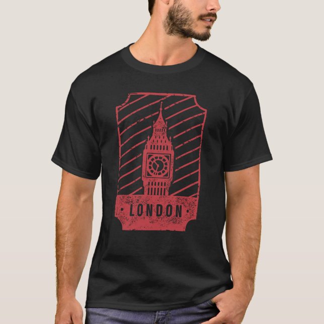 London Skyline Retro City Pride T-Shirt (Vorderseite)