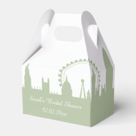 London Skyline Sage Personalisierte Gefälligkeitsb Geschenkschachtel