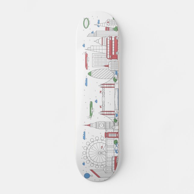 London Skyline Skateboard (Vorderseite)