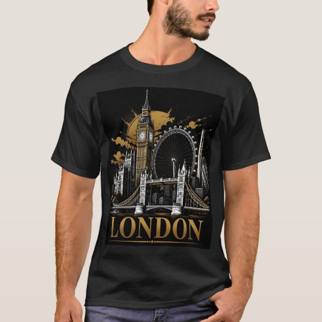 London-Skyline T-Shirt (Vorderseite)