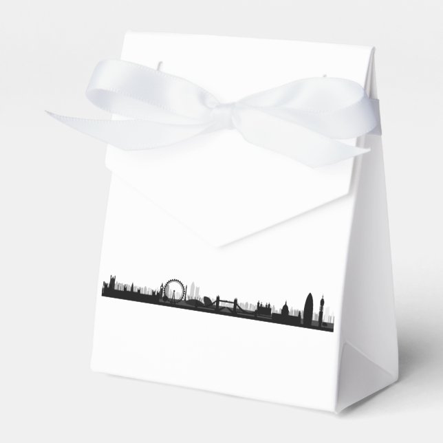 London Skyline Themed Gastgeschenk Boxes Geschenkschachtel (Vorderseite)