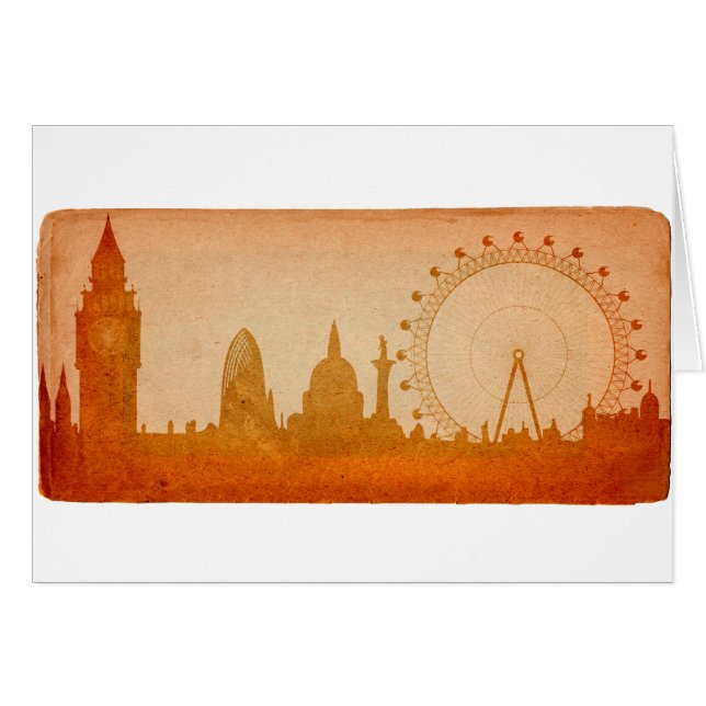 London Skyline Vintag (Vorderseite (Horizontal))