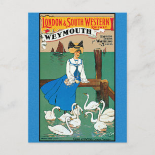 London South Western Railway Weymouth Postkarte