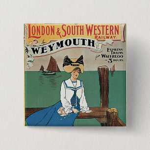 London & Southwest ~ Weymouth Button