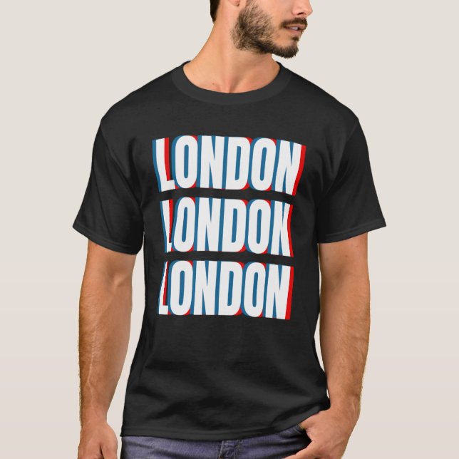 London Souvenir City British UK Men Women T-Shirt (Vorderseite)