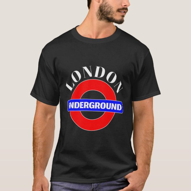 London Souvenir Shirt Cooler Untergrund Tube Stati (Vorderseite)