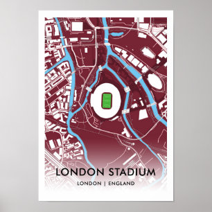 London Stadium Poster - Zuhause West Ham United FC