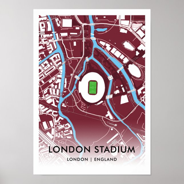 London Stadium Poster - Zuhause West Ham United FC (Vorne)