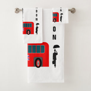 London-Stadt Badhandtuch Set