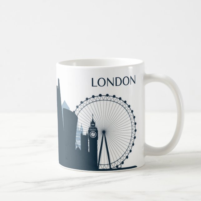 London-Stadt-Skyline Tasse (Rechts)