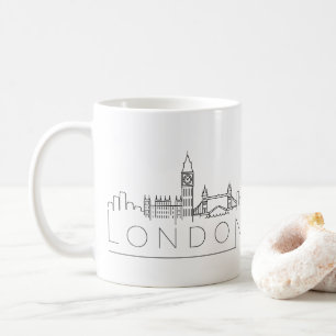London-Stadt-stilisierte Skyline Kaffeetasse